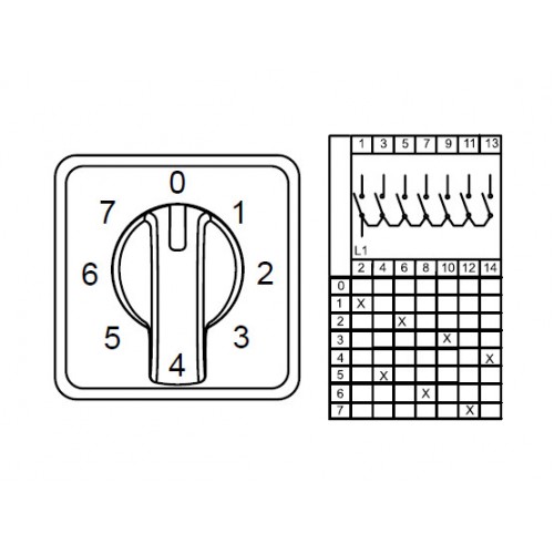 800 291, CS016112S, Многоступенчатые переключатели - 1 полюс, 0-7 16 A 45градус. | код 0.0.0.8.00291 | KLEMSAN 800 291, CS016112S, Многоступенчатые переключатели - 1 полюс, 0-7 16 A 45градус. | код 0.0.0.8.00291 | KLEMSAN
