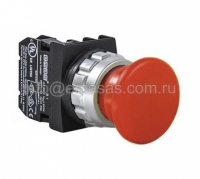 Кнопка типа Грибок красная, 1НЗ | код H200MK | EMAS