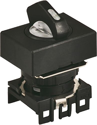 Головка переключателя S16SRS-S2W, квадратная без подсветки белая ?18мм, 2-х позиционный 900 с фиксацией, монтажное отверстие ?16мм | код A8026-A5550008711 | РЕЛЕ И АВТОМАТИКА Головка переключателя S16SRS-S2W, квадратная без подсветки белая ?18мм, 2-х позиционный 900 с фиксацией, монтажное отверстие ?16мм | код A8026-A5550008711 | РЕЛЕ И АВТОМАТИКА