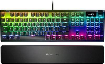 Клавиатура Steelseries Apex 7 Red Switch Ru механическая черный USB Multimedia for gamer LED (подставка для запястий) (64642) | код 2013547 | STEELSERIES Клавиатура Steelseries Apex 7 Red Switch Ru механическая черный USB Multimedia for gamer LED (подставка для запястий) (64642) | код 2013547 | STEELSERIES