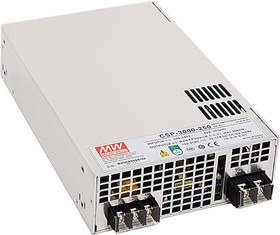 Источник питания AC-DC, 3000Вт, вход 180…264V AC, 47…63Гц /254…370В DC, выход 90...120В/25A, изоляция 3000В AC, в корпусе 278х177.8х63.5мм, -20…+65С | код CSP-3000-120 | MeanWell Источник питания AC-DC, 3000Вт, вход 180…264V AC, 47…63Гц /254…370В DC, выход 90...120В/25A, изоляция 3000В AC, в корпусе 278х177.8х63.5мм, -20…+65С | код CSP-3000-120 | MeanWell