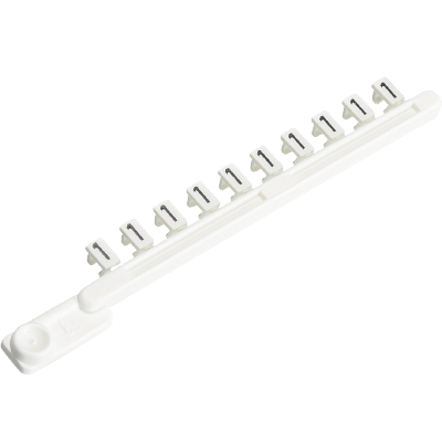 Гребенка составных шильдиков, 10 шильдиков, нанесенные знаки: 7,7, ... ,7 | код 04.841.1750.0 | Wieland