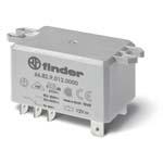 Силовое электромеханическое реле, монтаж в наконечники Faston 250 (6.3x0.8мм), 2CO 30A, контакты AgCdO, катушка 24В DC, влагозащита RTIII, УХЛ4, монтажный фланец, опции: нет | код 668290240001 | FINDER