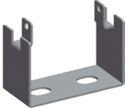 Держатель напольный для лотка шириной 50мм | код LAN-MT-KC50-EZ | LANMASTER