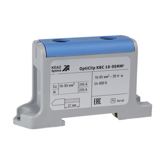 Клемма вводная силовая OptiClip КВС 16-95 синяя | код 351043 | КЭАЗ Клемма вводная силовая OptiClip КВС 16-95 синяя | код 351043 | КЭАЗ