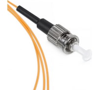 Патч-корд оптический LANMASTER, LSZH, симплексный, ST/PC-ST/PC, MM 50/125, 15 м | код LAN-ST-ST/OM2-15 | LANMASTER