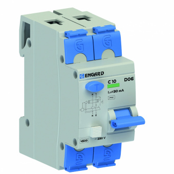 Автоматический выключатель дифф. тока D06 2р C25 30мА электрон. тип АС | код D06-23CAC-25 | Engard Автоматический выключатель дифф. тока D06 2р C25 30мА электрон. тип АС | код D06-23CAC-25 | Engard