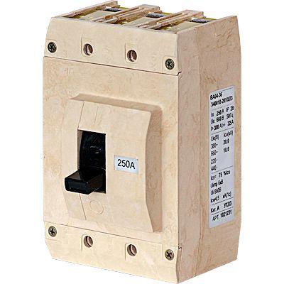 Выключатель автоматический ВА04-36-331830-20УХЛ3 250А, 660В вывода наоборот | код 1041275 | Контактор