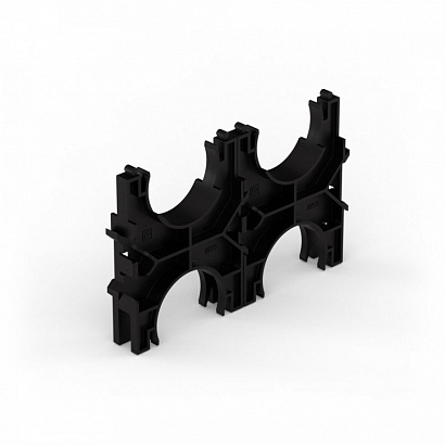 Кластер для двустенных труб d50 мм, двойной, двухсторонний (103 шт/кор) Промрукав | код PR13.02567 | ПРОМРУКАВ Кластер для двустенных труб d50 мм, двойной, двухсторонний (103 шт/кор) Промрукав | код PR13.02567 | ПРОМРУКАВ