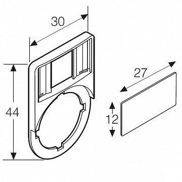 Держатель KA1-8120 широкого шильдика | код. 1SFA616920R8120 | ABB Держатель KA1-8120 широкого шильдика | код. 1SFA616920R8120 | ABB