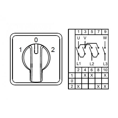 800 241, CS016011S, Реверсивные переключатели для управления трехфазным двигателем (1-0-2), 3 FAZ 16 A 60градус. | код 0.0.0.8.00241 | KLEMSAN 800 241, CS016011S, Реверсивные переключатели для управления трехфазным двигателем (1-0-2), 3 FAZ 16 A 60градус. | код 0.0.0.8.00241 | KLEMSAN