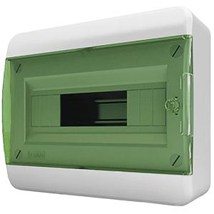 Щит навесной 12 мод. IP41, прозрачная зеленая дверца BNZ 40-12-1 (полная комплектация) | код 01-01-022 | Tekfor Щит навесной 12 мод. IP41, прозрачная зеленая дверца BNZ 40-12-1 (полная комплектация) | код 01-01-022 | Tekfor