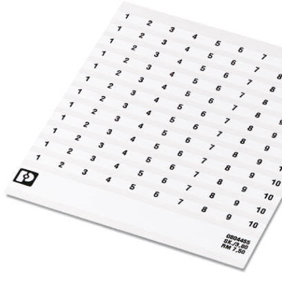 Маркировка для клеммных модулей SK 7,5/3,8:FORTL.ZAHLEN 11-20 | код 0804455:0011 | PHOENIX CONTACT