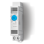 Щитовой термостат для включения охлаждения, диапазон температур -20…+60°C, 1NO 10A, модульный, ширина 17.5мм, степень защиты IP20 | код 7T8100002302| FINDER