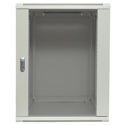 Шкаф настенный 19 TERACOM PRO 12U 600х600 мм дверь стеклянная с замком-ручкой серый | код TRP-WLL-1266-40G | EKF Шкаф настенный 19 TERACOM PRO 12U 600х600 мм дверь стеклянная с замком-ручкой серый | код TRP-WLL-1266-40G | EKF
