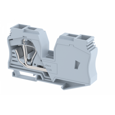 Клемма проходная пружинная 35 мм2, на 2 подключения, серая DST35(G) | код 2208010000 | Elmex Клемма проходная пружинная 35 мм2, на 2 подключения, серая DST35(G) | код 2208010000 | Elmex
