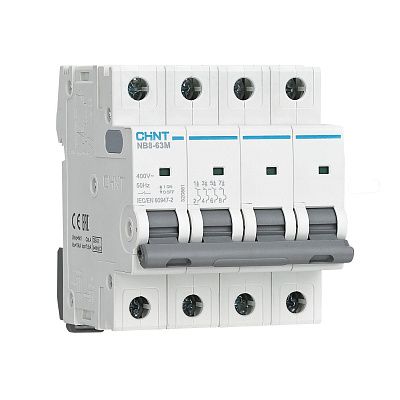 Авт. выкл. NB8-63M 4P 2А 10кА х-ка L без тепл. расцеп. (R) | код 320850 | CHINT Авт. выкл. NB8-63M 4P 2А 10кА х-ка L без тепл. расцеп. (R) | код 320850 | CHINT