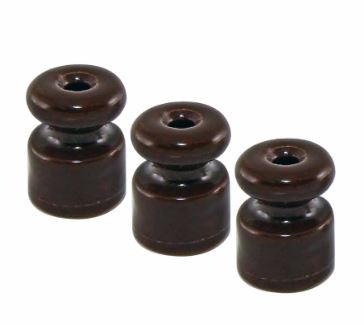 Керамический изолятор для ретро провода «ЭКО» бук (10шт) TDM | код SQ2802-0016 | TDM Керамический изолятор для ретро провода «ЭКО» бук (10шт) TDM | код SQ2802-0016 | TDM