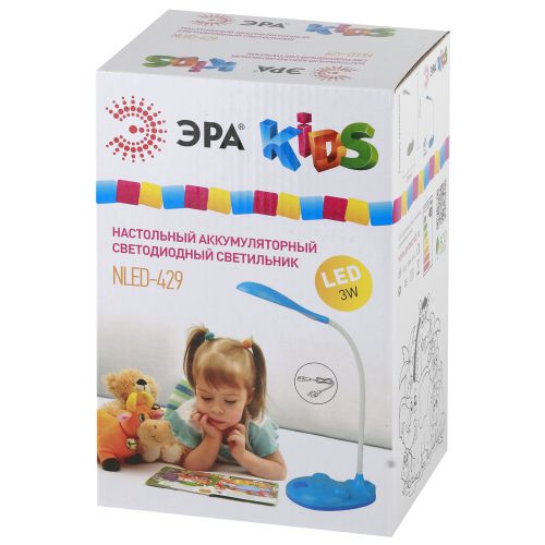 Светильник NLED-429-3W-BU настол. син. ЭРА Б0019771 Светильник NLED-429-3W-BU настол. син. ЭРА Б0019771