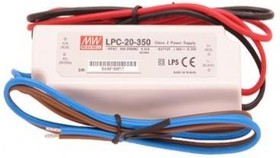 Источник питания AC-DC, 16,8Вт, стабилизатор тока, IP67, вход 90…264В AC, выход 350мА/3-48В, изоляция 3000В AC, в кожухе 118х35х26мм, -30…+70С | код LPC-20-350 | MeanWell Источник питания AC-DC, 16,8Вт, стабилизатор тока, IP67, вход 90…264В AC, выход 350мА/3-48В, изоляция 3000В AC, в кожухе 118х35х26мм, -30…+70С | код LPC-20-350 | MeanWell