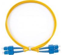 Оптический патч-корд NM дуплексный SC/UPC-SC/UPC, SM G.652D, 3.0 мм, желтый, 2.0 м | код NM-2SC-2SC/SU-2.0 | NEWMAX