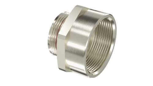 Взрывозащищенный Ex d e переходник. Тип В. наруж.резьб М20х1,5 - внутр.резьб M25х1,5. Никелированная латунь. IP66/67/68 | код EXDR-M20M25SB | DKC Взрывозащищенный Ex d e переходник. Тип В. наруж.резьб М20х1,5 - внутр.резьб M25х1,5. Никелированная латунь. IP66/67/68 | код EXDR-M20M25SB | DKC