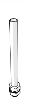 Стойка резьбовая M20 с 2 гайками для светосигнальной колонны, длина 240мм | код MAP-M240 | AUTONICS Стойка резьбовая M20 с 2 гайками для светосигнальной колонны, длина 240мм | код MAP-M240 | AUTONICS