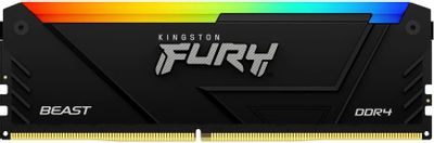 Память DDR4 16GB 2666MHz Kingston KF426C16BB2A/16 Fury Beast RGB RTL Gaming PC4-21300 CL16 DIMM 288-pin 1.2В dual rank с радиатором Ret | код 2001634 | Kingston Память DDR4 16GB 2666MHz Kingston KF426C16BB2A/16 Fury Beast RGB RTL Gaming PC4-21300 CL16 DIMM 288-pin 1.2В dual rank с радиатором Ret | код 2001634 | Kingston