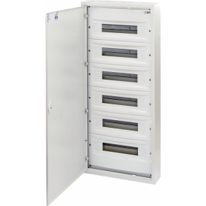 Щит металлический WRP18-6 (6х18 мод., 108мод., пластик. фальш-панель, IP30, наружн. исп.) | код 001101386 | ETI Щит металлический WRP18-6 (6х18 мод., 108мод., пластик. фальш-панель, IP30, наружн. исп.) | код 001101386 | ETI