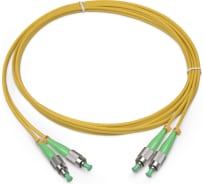Патч-корд оптический LANMASTER, LSZH, дуплексный, FC/APC-FC/APC, SM OS2, 2.0 м | код LAN-2FC-2FC/SA-2.0 | LANMASTER