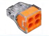 Строительно-монтажные клеммы СМК-104 4 отверстия, 1.0-2.5мм2 (ANDELI) | код ADL15-991 | ANDELI