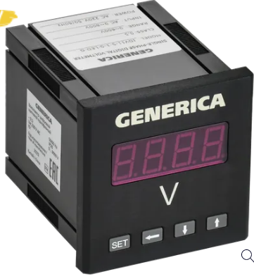 Вольтметр цифр. щит. 1-ф. 72х72 LED GENERICA | код IDV11-5-1-0-LED-G | GENERICA by IEK Вольтметр цифр. щит. 1-ф. 72х72 LED GENERICA | код IDV11-5-1-0-LED-G | GENERICA by IEK