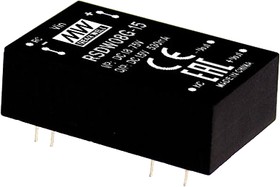 Источник питания DC-DC, 8Вт, вход 9…36В, выход 3.3В/2000мА, изоляция 1500В DC, DIP24 31.8х20.3х10.2мм, -40...+85С | код RSDW08F-03 | MeanWell Источник питания DC-DC, 8Вт, вход 9…36В, выход 3.3В/2000мА, изоляция 1500В DC, DIP24 31.8х20.3х10.2мм, -40...+85С | код RSDW08F-03 | MeanWell