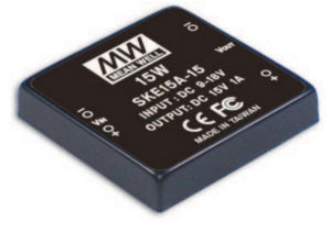 Источник питания DC-DC, 15Вт, вход 9…18В, стабил. выход 15В/100…1000мА, изоляция 1000В DC, 50.8х50.8х11мм., -25С…+71С | код SKE15A-15 | MeanWell Источник питания DC-DC, 15Вт, вход 9…18В, стабил. выход 15В/100…1000мА, изоляция 1000В DC, 50.8х50.8х11мм., -25С…+71С | код SKE15A-15 | MeanWell