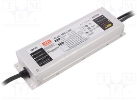 Источник питания AC-DC, 301.6Вт, стабилизатор тока, IP67, вход 100…305В AC, 47…63Гц/142…431В DC, ККМ, выход 1300…2000мА/116…232В (режим пост. мощности), изоляция 3750В AC, в кожухе 246х77х39.5 мм, -40…+85С (корпус), DALI димминг | код ELGC-300-L-DA Источник питания AC-DC, 301.6Вт, стабилизатор тока, IP67, вход 100…305В AC, 47…63Гц/142…431В DC, ККМ, выход 1300…2000мА/116…232В (режим пост. мощности), изоляция 3750В AC, в кожухе 246х77х39.5 мм, -40…+85С (корпус), DALI димминг | код ELGC-300-L-DA