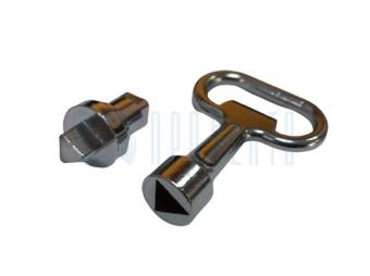 Ключ цинковый и замок с треугольником | код KY 2T.Z | ПРОВЕНТО Ключ цинковый и замок с треугольником | код KY 2T.Z | ПРОВЕНТО