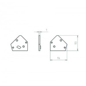 Торцевая крышка для клемм серии 8181FK цвет: темно-серый | код 07.300.6653.3 | Wieland Торцевая крышка для клемм серии 8181FK цвет: темно-серый | код 07.300.6653.3 | Wieland