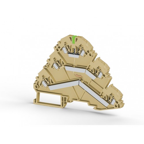 324 749, Клеммник пружинный 3-х ярусный, 2,5мм.кв., с индикацией 24 VDC, (серый), YBK 2,5-3F (PNP) | код 0.0.0.3.24749 | KLEMSAN 324 749, Клеммник пружинный 3-х ярусный, 2,5мм.кв., с индикацией 24 VDC, (серый), YBK 2,5-3F (PNP) | код 0.0.0.3.24749 | KLEMSAN