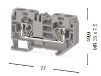 312 210, Пружинная клемма серии SRD 10 (Бежевый) | код 0.0.0.3.12210 | KLEMSAN
