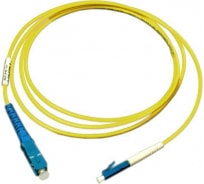 Патч-корд оптический TWT, PVC, симплексный, ST/UPC-LC/UPC, SM OS2, 1.5 м | код TWT-ST-LC/SU-1.5 | TWT