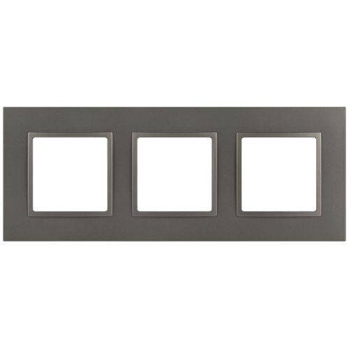 Рамка 3-м Elegance 14-5013-16 Classic для розеток и выключателей титан Эра Б0065827 Рамка 3-м Elegance 14-5013-16 Classic для розеток и выключателей титан Эра Б0065827