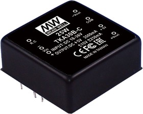Источник питания DC-DC, 25Вт, вход 36…72В, выход1:+5В/350…3500мА, выходы2,3: ±12В/±31…±310мА, изоляция 1000В DC, 50.8х50.8х21мм., -25С…+85С, дист. упр. | код TKA30C-B | MeanWell Источник питания DC-DC, 25Вт, вход 36…72В, выход1:+5В/350…3500мА, выходы2,3: ±12В/±31…±310мА, изоляция 1000В DC, 50.8х50.8х21мм., -25С…+85С, дист. упр. | код TKA30C-B | MeanWell