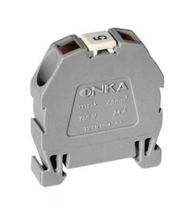 MPKS 2,5 Миниклеммник пруж. быстрозажимной (Push in), 2,5 мм.кв., (серый) | код 1020327 | ONKA MPKS 2,5 Миниклеммник пруж. быстрозажимной (Push in), 2,5 мм.кв., (серый) | код 1020327 | ONKA