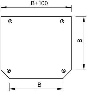 Крышка Т-образной секции, B=200 мм, FT | код 7129335 | OBO Bettermann