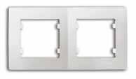 Lillium Kare N Рамка 2 поста белая | код 32001702 | Makel