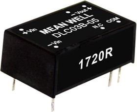Источник питания DC-DC, 3 Вт, вход 9…18В, выход ±15В/±100мА, изоляция 1500В DC, DIP16 22.1х13.8х8.55мм, -40...+85С | код DLC03A-15 | MeanWell Источник питания DC-DC, 3 Вт, вход 9…18В, выход ±15В/±100мА, изоляция 1500В DC, DIP16 22.1х13.8х8.55мм, -40...+85С | код DLC03A-15 | MeanWell