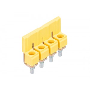 Соединительная перемычка, винтовая, изолированная, 4 полюса, для клемм: WK6 TK | код Z7.212.1427.0 | Wieland