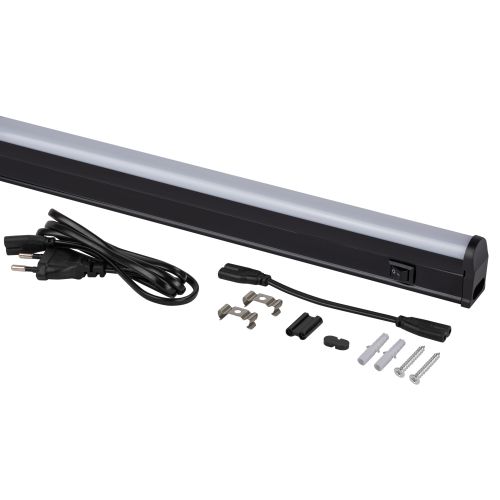 Светильник линейный светодиодный ДПО с выключателем черный L874мм LLED-01-12W-4000-B 12Вт 4000K | код Б0065557 | ЭРА фото 4 Светильник линейный светодиодный ДПО с выключателем черный L874мм LLED-01-12W-4000-B 12Вт 4000K | код Б0065557 | ЭРА фото 4