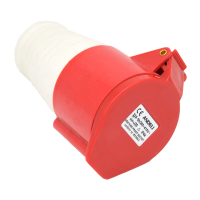 Вилка переносная AM-024 32A 380V~415V 3P+E IP44 (ANDELI) | код ADL13-005 | ANDELI