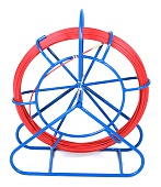 Hyperline CPS-GP6.0-МС-50M Устройство для протяжки кабеля мини УЗК в металлической кассете с держателем на ножке, 50 м (диаметр стеклопрутка 6 мм) | код 428184 | Hyperline